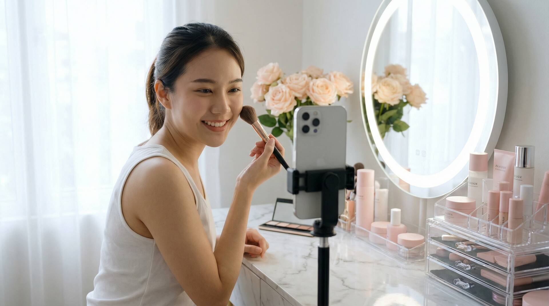 制服诱惑美妆视频教程